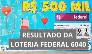 Resultado da Loteria Federal hoje 6040