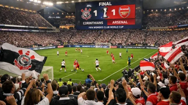 Que horas é o jogo do Corinthians feminino na final do Mundial e transmissão