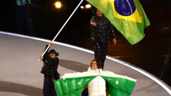 VÍDEO: veja como foi a entrada do Brasil nas Olimpíadas de Inverno