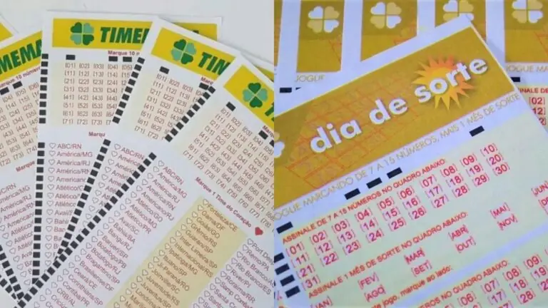 Resultados da Timemania 2366 e Dia de Sorte 1187 de quinta