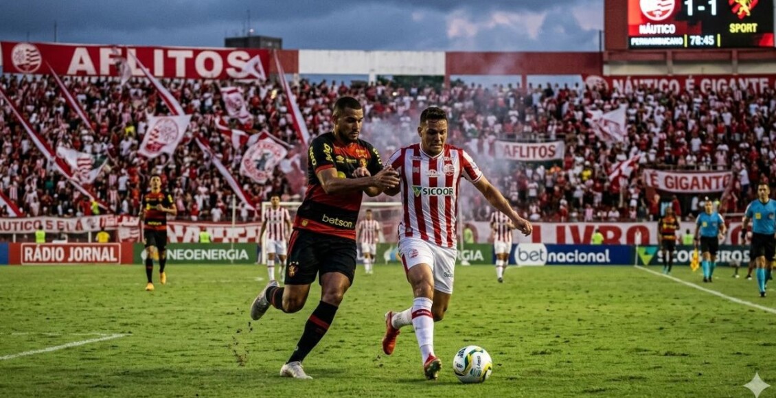 Transmissão jogo do Náutico x Sport hoje