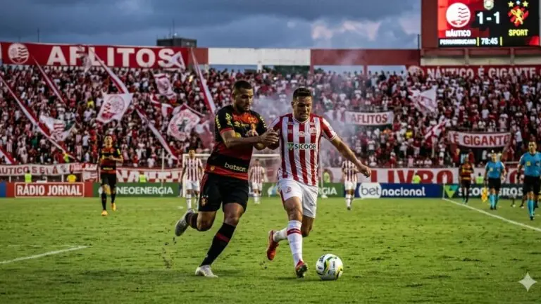 Transmissão ao vivo: onde vai passar o jogo do Náutico x Sport hoje
