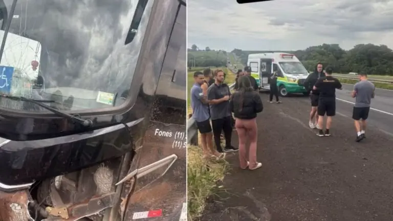 Cantor Latino sofre acidente de ônibus em rodovia do interior de São Paulo
