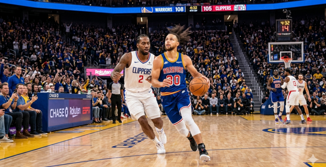 Onde assistir ao jogo Warriors x Clippers