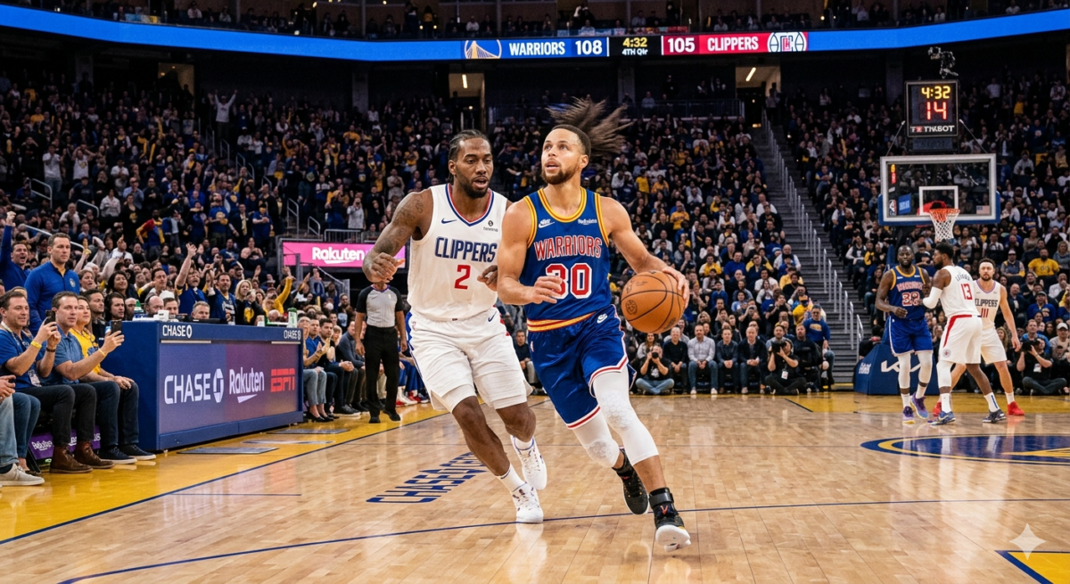 Onde assistir ao jogo Warriors x Clippers