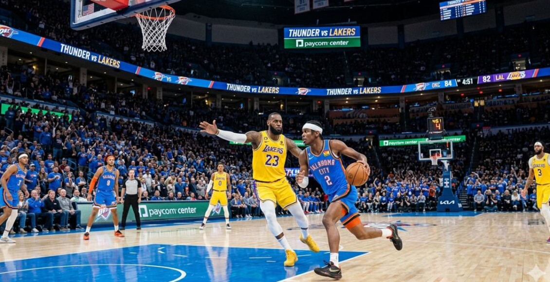 Onde assistir ao jogo Lakers x Thunder