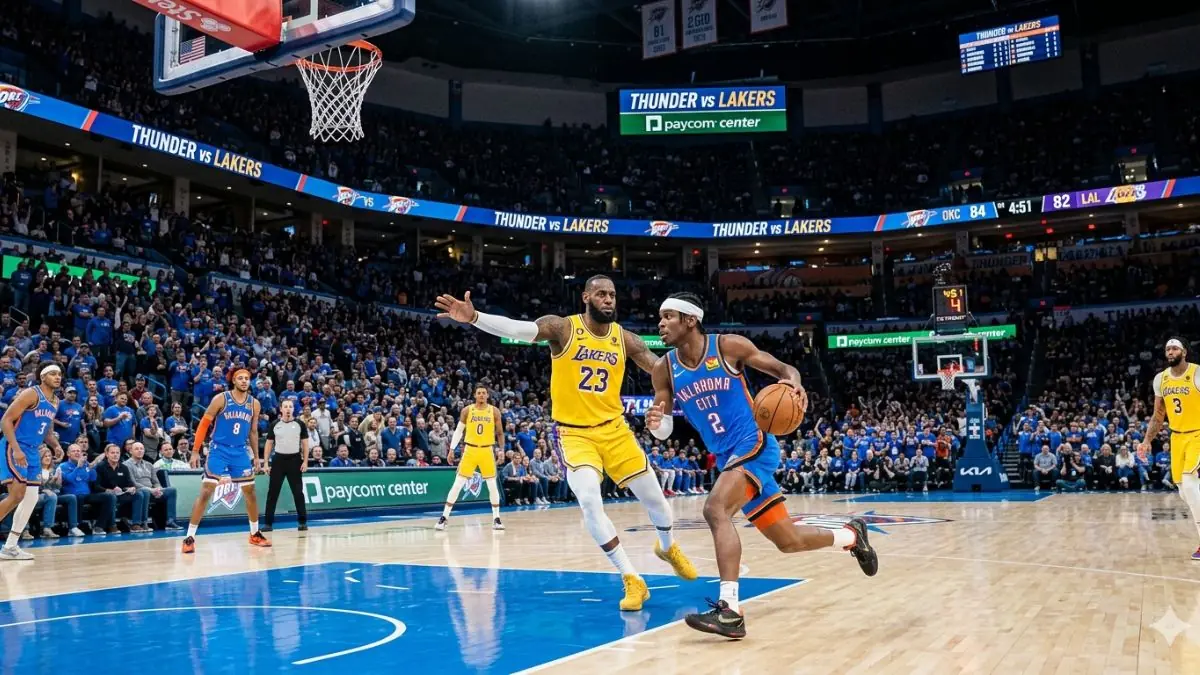 Onde assistir ao jogo Lakers x Thunder