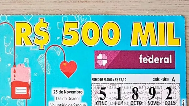 Loteria Federal 6061: bilhete de Araras ganha prêmio de R$ 500 mil