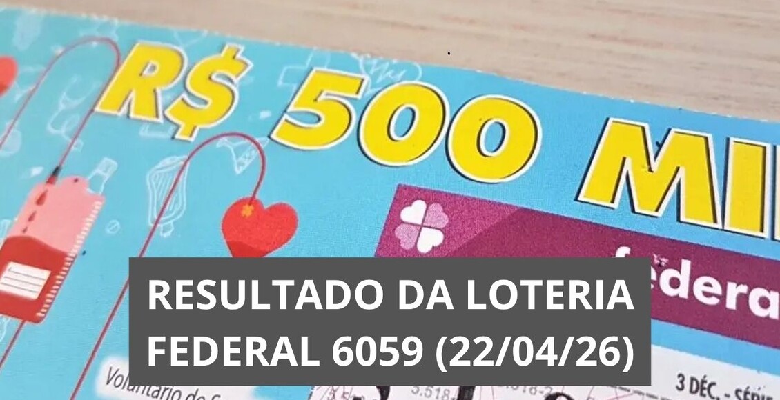 Resultado da Loteria Federal hoje 6059