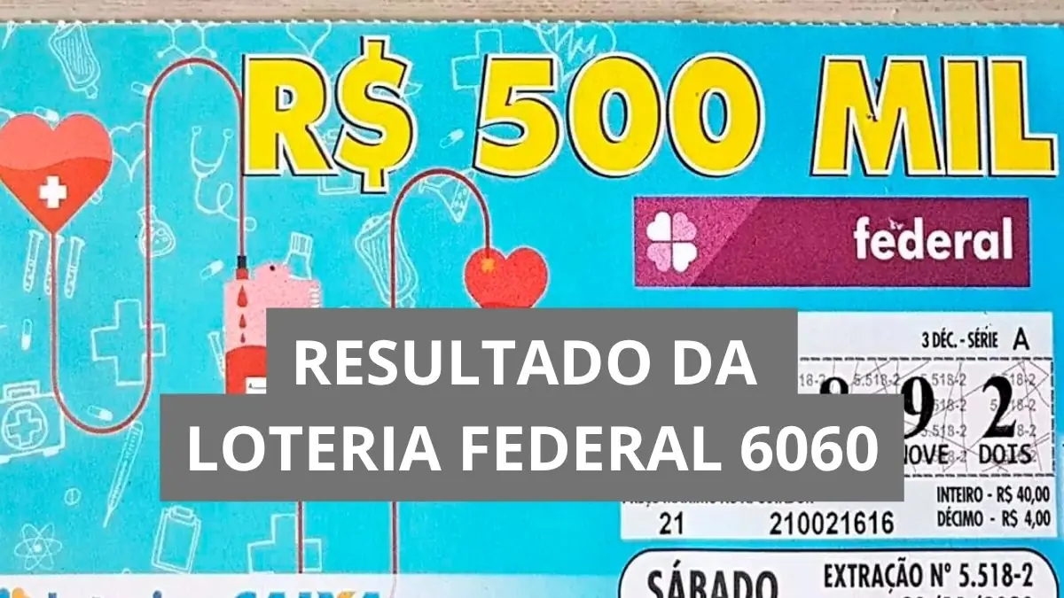 Resultado da loteria Federal hoje 6060