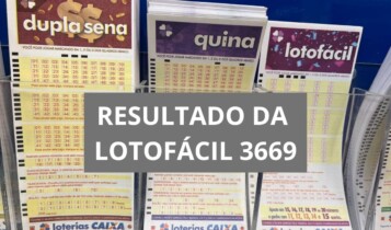 Resultado da Lotofácil 3669