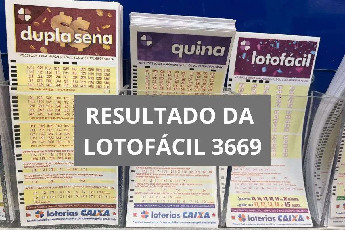 Resultado da Lotofácil 3669