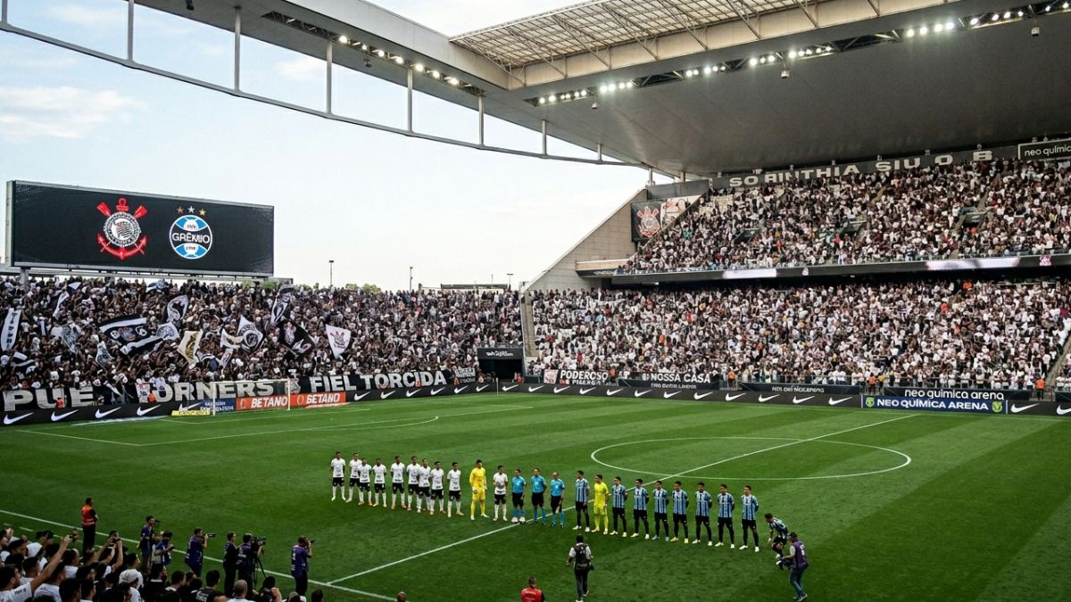 Veja onde vai passar o jogo do Corinthians hoje x Grêmio,
