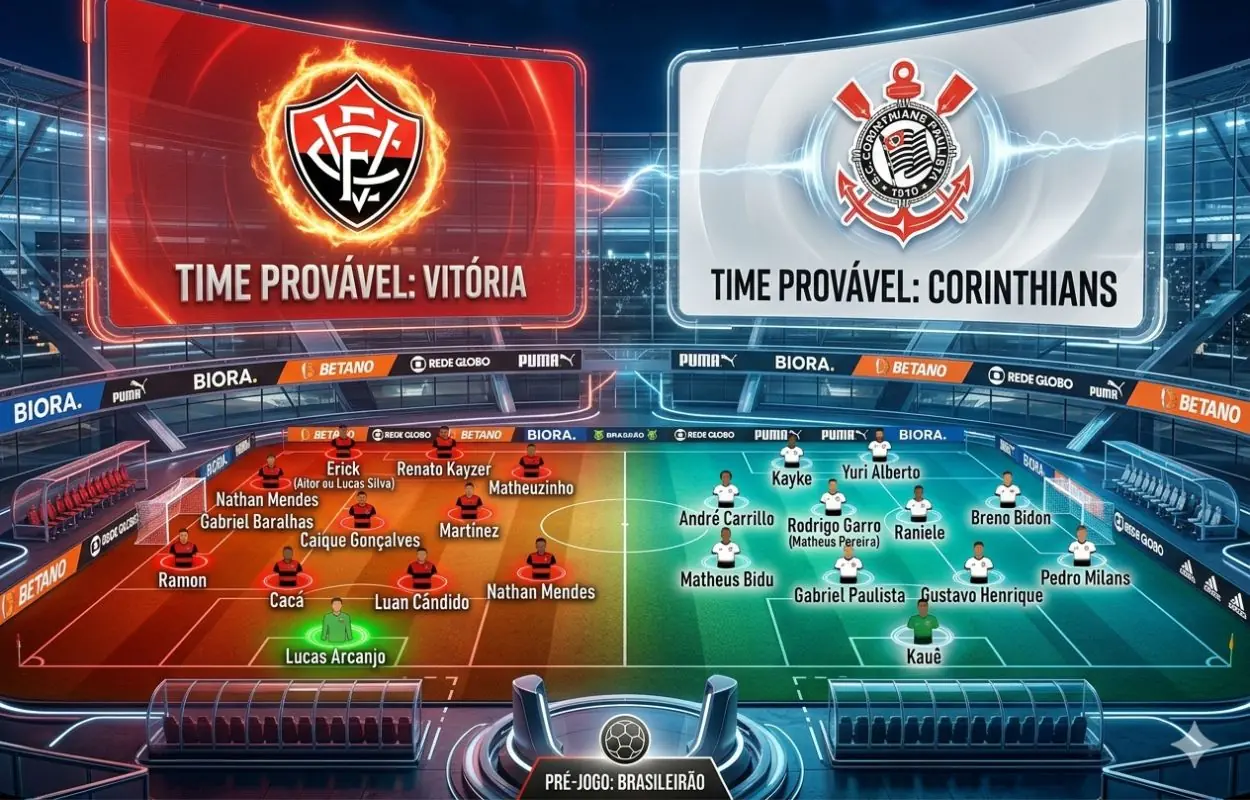Vitória x Corinthians escalação 