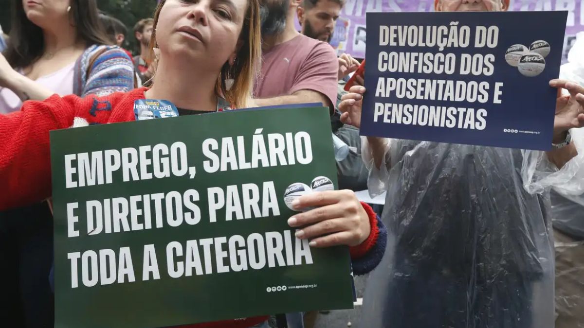 Greve dos professores em SP