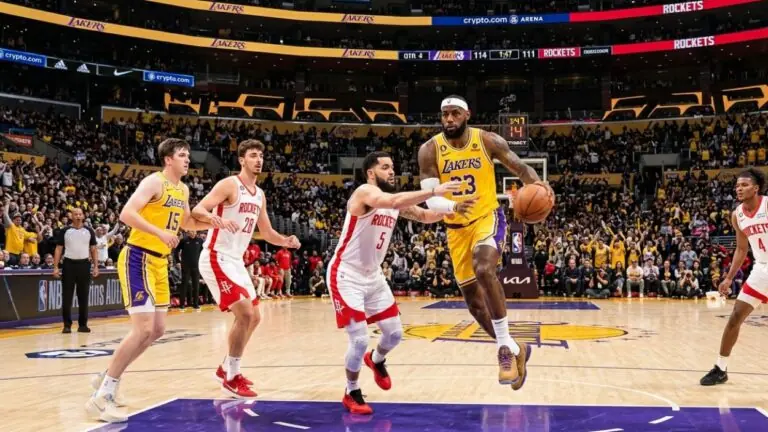 NBA: onde assistir Los Angeles Lakers x Rockets no jogo 4 dos playoffs nesse domingo