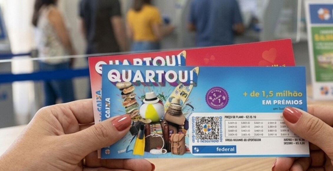 IMAGEM MOSTRA BILHETE DO Resultado da loteria Federal hoje 6061