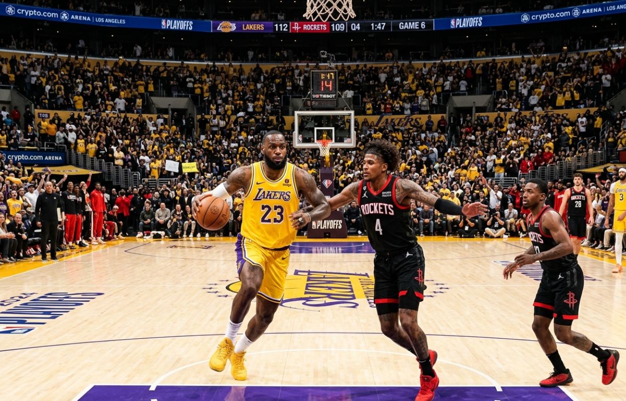 NBA: onde assistir Lakers x Rockets no jogo 6 ao vivo
