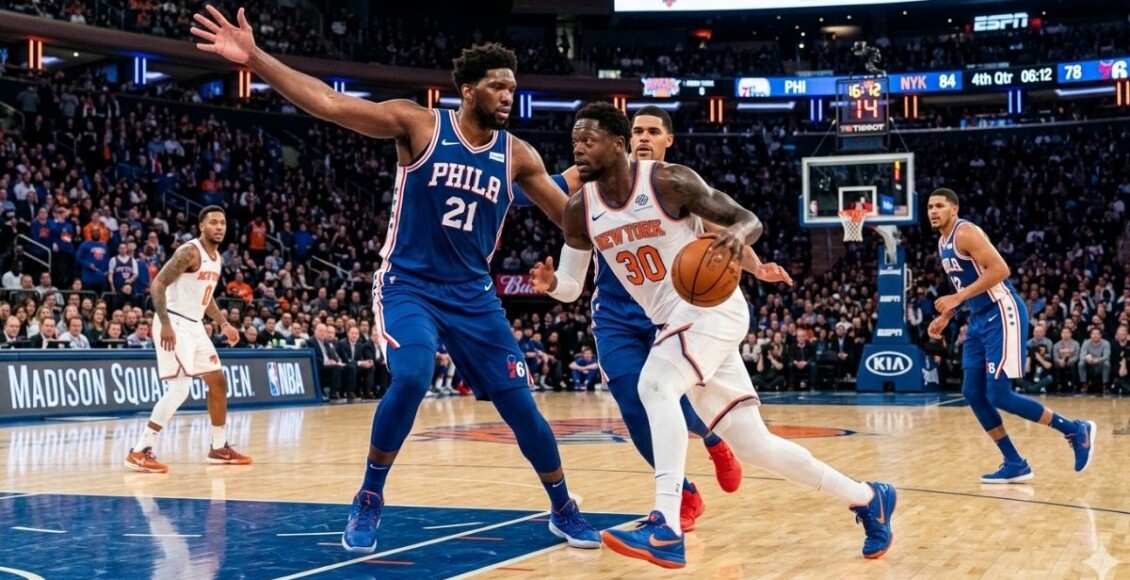 Onde assistir New York Knicks x Philadelphia 76ers