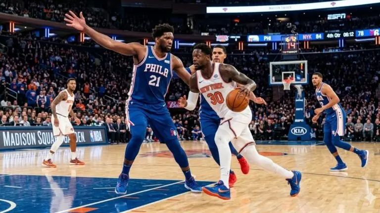 Onde assistir New York Knicks x Philadelphia 76ers no Jogo 3 hoje NBA