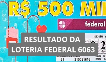 Resultado da loteria Federal hoje 6063