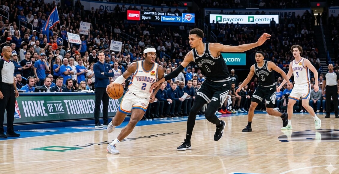 onde assistir Oklahoma City Thunder e San Antonio Spurs