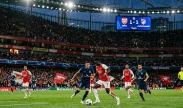Arsenal e Atlético de Madrid jogo sbt