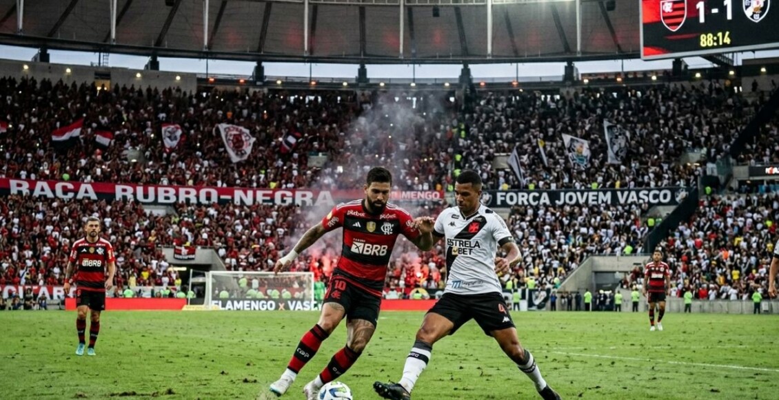 Onde vai passar Flamengo x Vasco