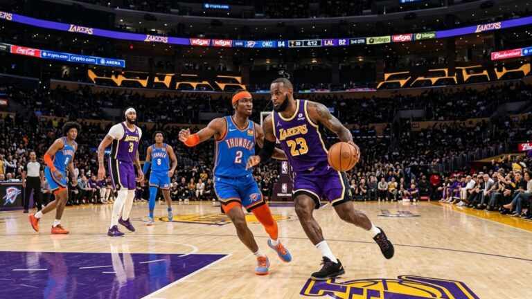 NBA: onde assistir o jogo Los Angeles Lakers x Oklahoma City Thunder