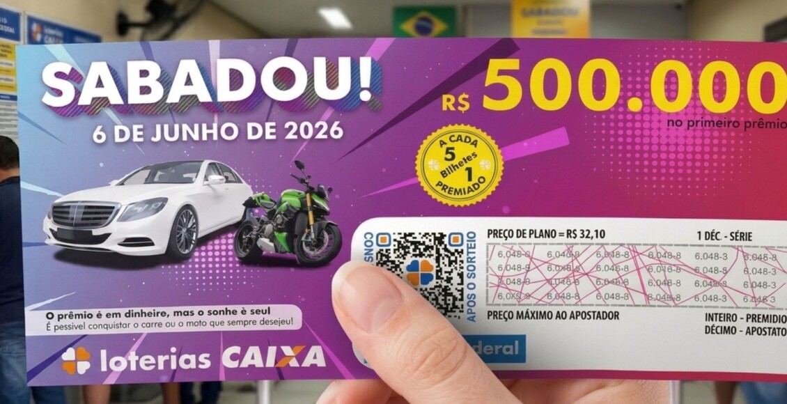 Resultado da Loteria Federal 6072