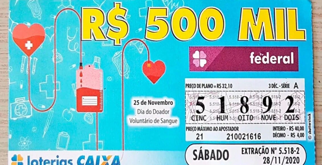 Hoje tem resultado da Loteria Federal 6084 de sábado