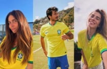 apoiadores estão usando verde e amarelo nas redes sociaisF